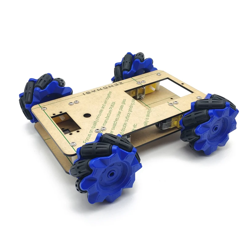 Дешевая всенаправленная Роботизированная Автомобильная шасси Mecanum с мотором TT 4