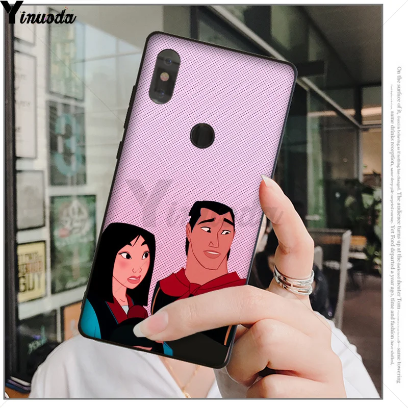 Yinuoda мультфильм Moive Mulan чехол черный мягкий для телефона Xiao mi красный 5 5Plus Note4 4X Note5