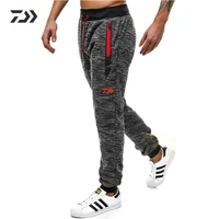 pants men joggers pants sweatpants loose zipper pocket trousers breathable drawstring daiwa clothing fishing pants summer