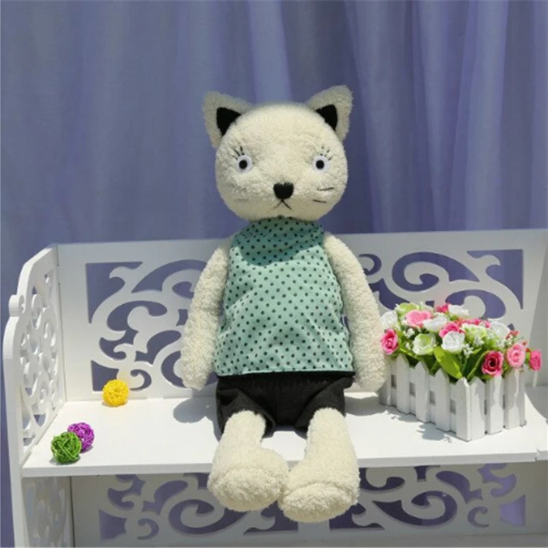 

Cartoon Cat Plush Pillow Stuffed Animals Playmates Soothing Kids Toys Bedroom Decoration Christmas Birthday Gift