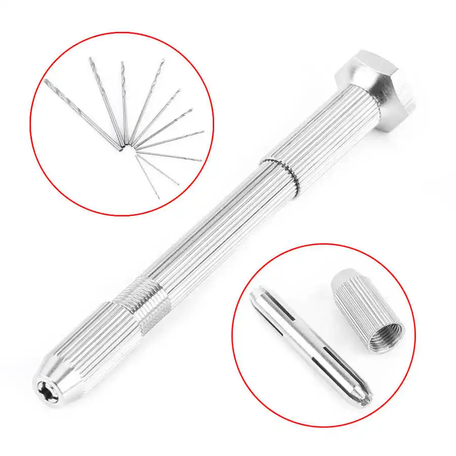 Спиральное сверло из медного сплава ручные сверла серебряного цвета ручная