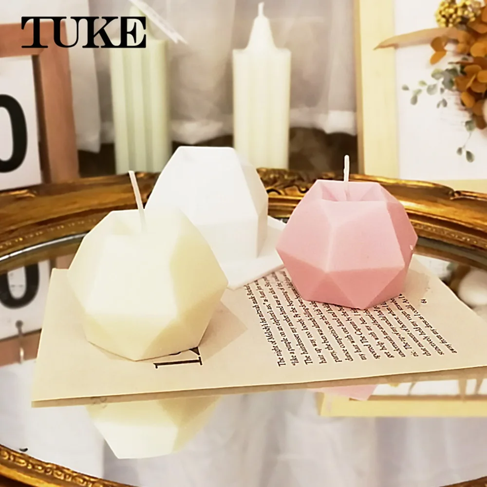 8 пустоты новинка 3D многоугольная форма силиконовая для свечей ароматерапии