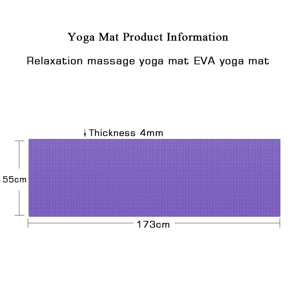 

4MM Thick Durable Yoga Mat Non-slip Health Lose Weight Fitness Exercise Anti-slip Blanket Gymnastic Sport Fitness Pad Mat#40