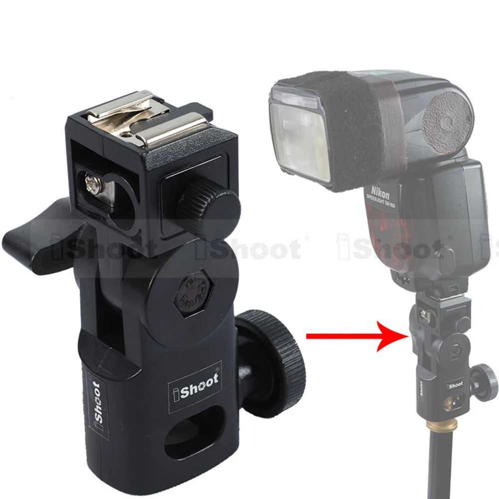 Мини кронштейн для вспышки/держатель зонта универсальный металлический вспышки