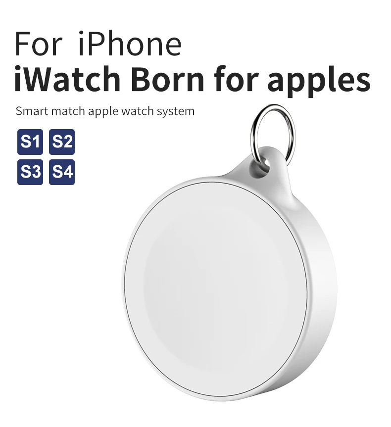 Внешний аккумулятор для Apple Watch 1 2 3 4 Беспроводное зарядное устройство power Bank 700 мАч портативный походный QI Беспроводная зарядная батарея