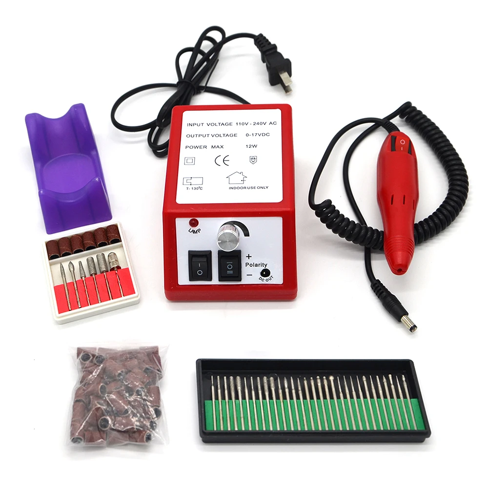 Электрическая машинка для маникюра дрель ногтей маникюрная машина набор пилок