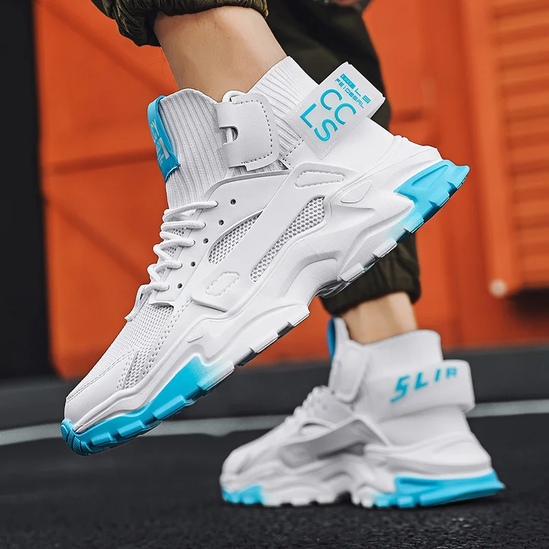 

man casual shoes 2021 spring fashion sport shoes men lace up Designer Platform sneakers male vulcanize shoes adult tennis 39-47