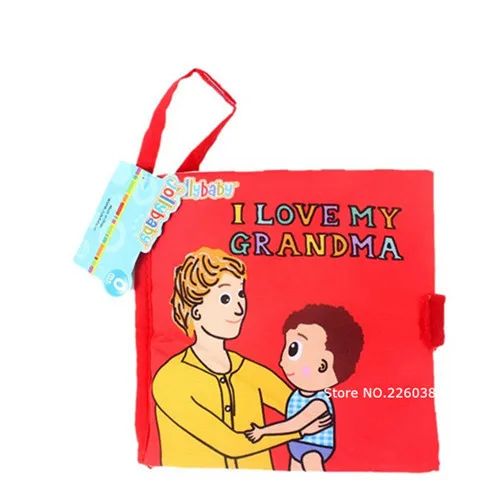 SZ04 Grandma Детские игрушки, детские книги для раннего развития, тканевые книги для детей, Обучающие Развивающие книги, хвосты животных, динозавры SZ04 - Цвет: SZ04 Grandma