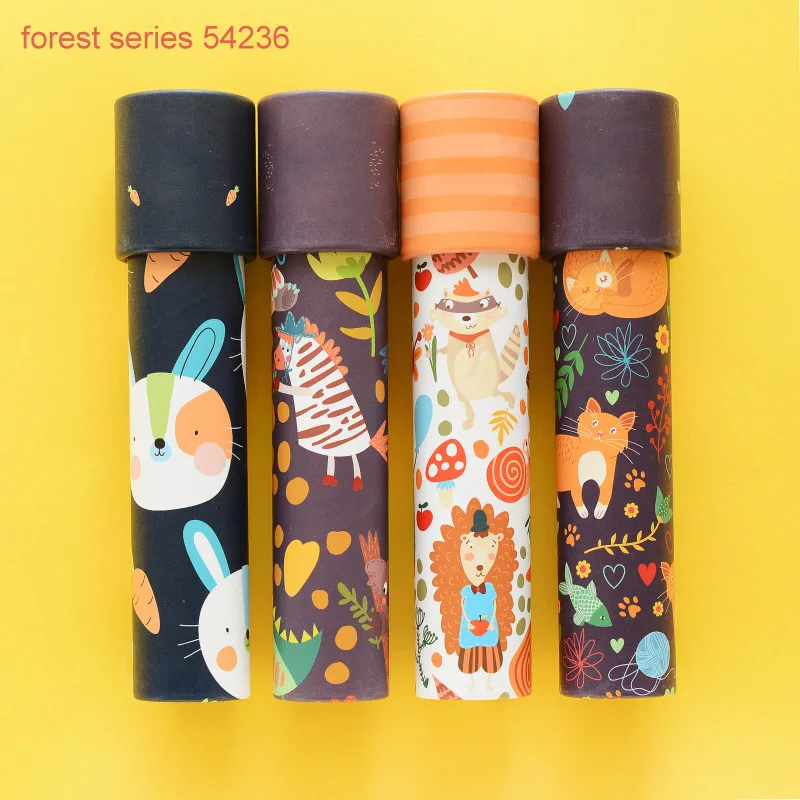 forest 54236 1 шт. случайный мультфильм малыш сенсорные 3D Калейдоскоп красочный мир Волшебные праздничные вечерние принадлежности вечерние сувениры подарки для детей - Цвет: forest 54236