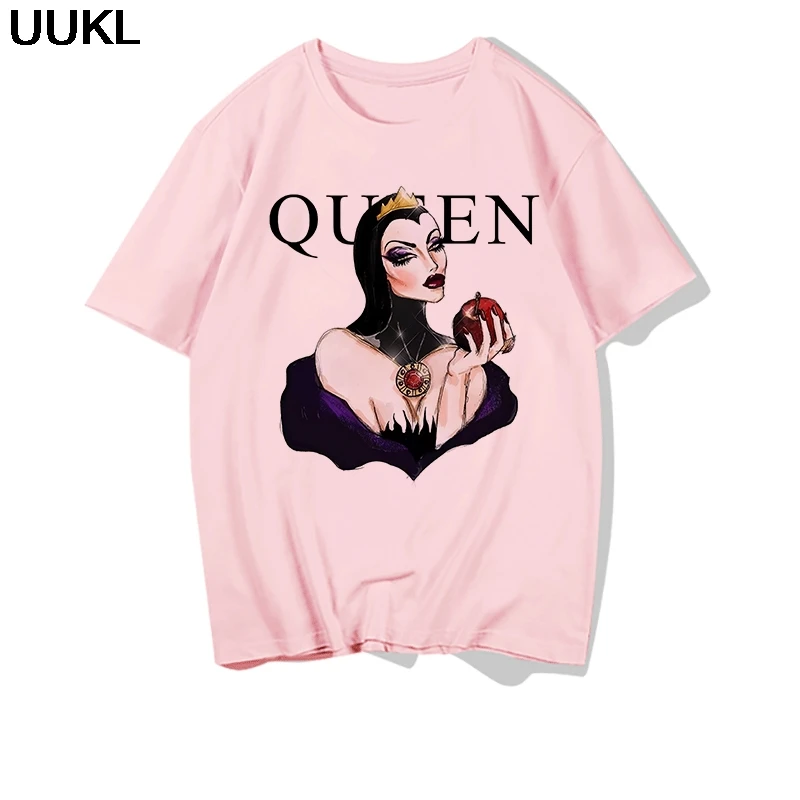 Женская футболка с надписью Queen UUKL летняя для отдыха в стиле Харадзюку