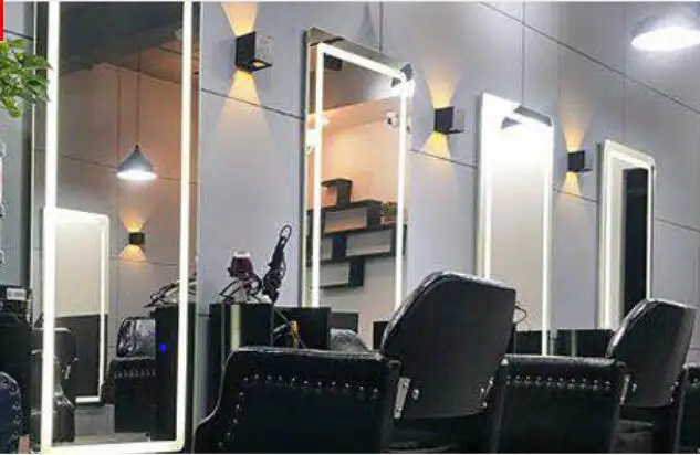 Парикмахерский салон с полным зеркалом для тела настенный светодиодный