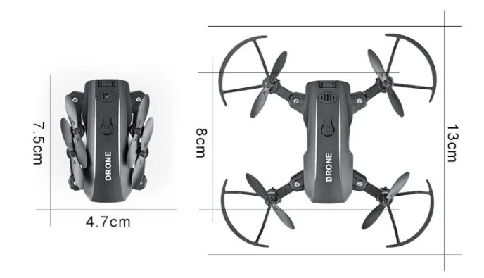 Дрон FPV Радиоуправляемый с управлением через приложение 500 миллиона пикселей