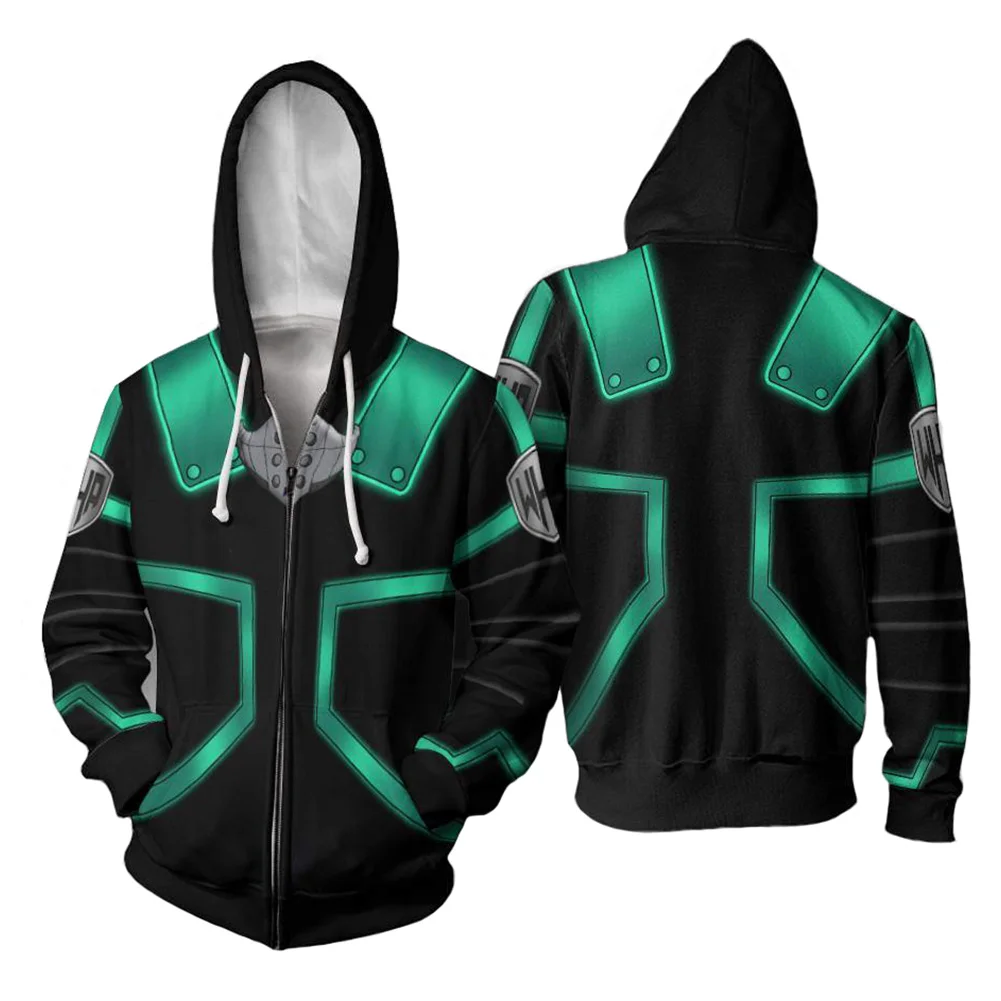 Аниме Моя геройская Академия боку нет героев косплей Izuku мидория толстовка на