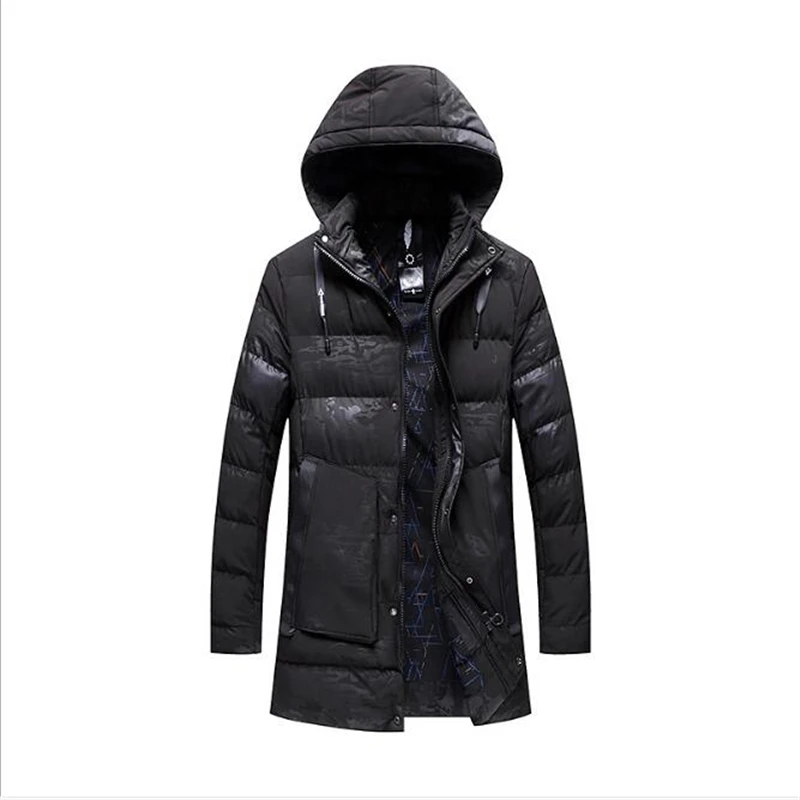 

Long Men Jacket Clothes Mens Cotton Keep Hat Fashion New Products Young Korean Version Simple Winter Warm