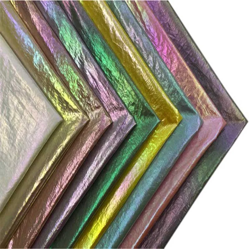 1 Yd мягкая Радужная градиентная блестящая ткань украшение для свадебной