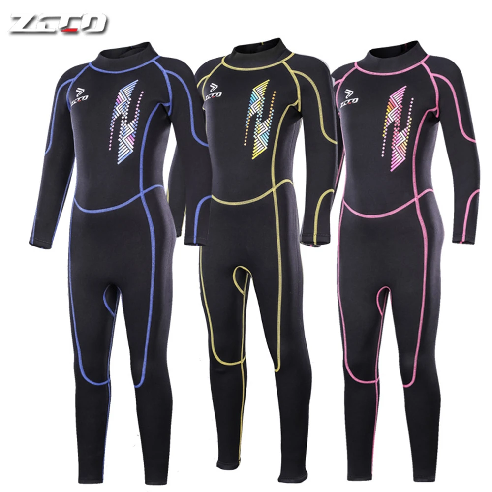 3mm Neoprene Surfing Children Wetsuit Boys Girls Jellyfish Scuba Swimsuit Kids Underwater Diving Suit Keep Warm Wet NEW |