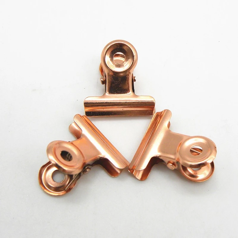 

Push Pins Binder Clips Paper Clips Map Tacks Sets, 4 Styles 400 Pcs Rose Gold Pack for Office, School and Home Supplies