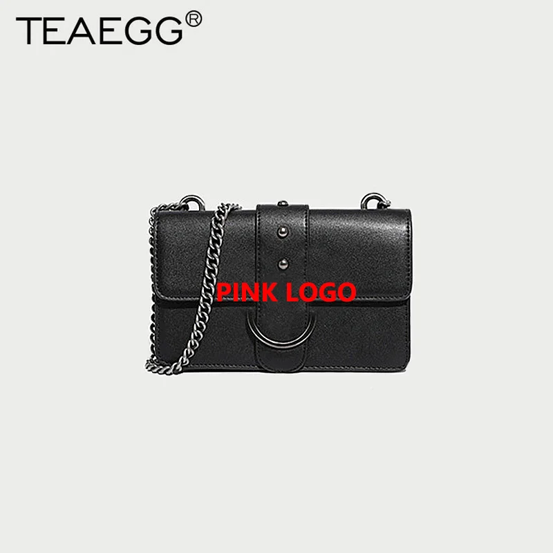 Женская сумка через плечо TEAEGG кожаная дизайнерская с цепочками 2019|Женские