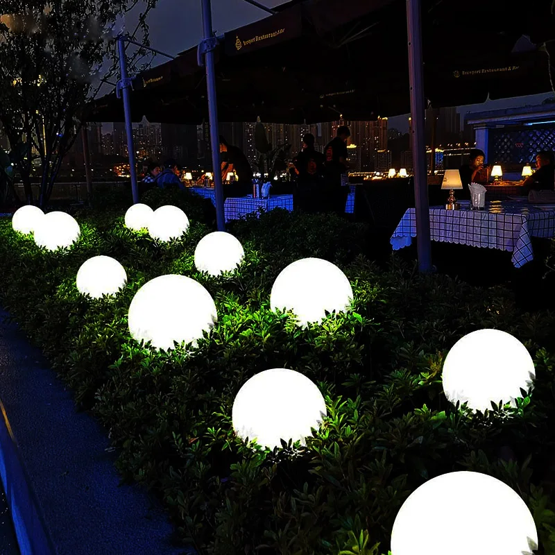 

Водонепроницаемый садовый светильник в виде шара, 16 цветов, ночник, уличное освещение для газона, освещение для дорожек, ландшафта, бассейна...