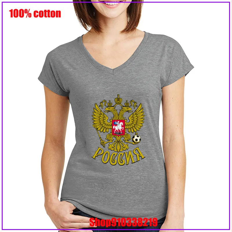 Футболка для футбола с эмблемой России и орла 32 дюйма Женская Роскошная