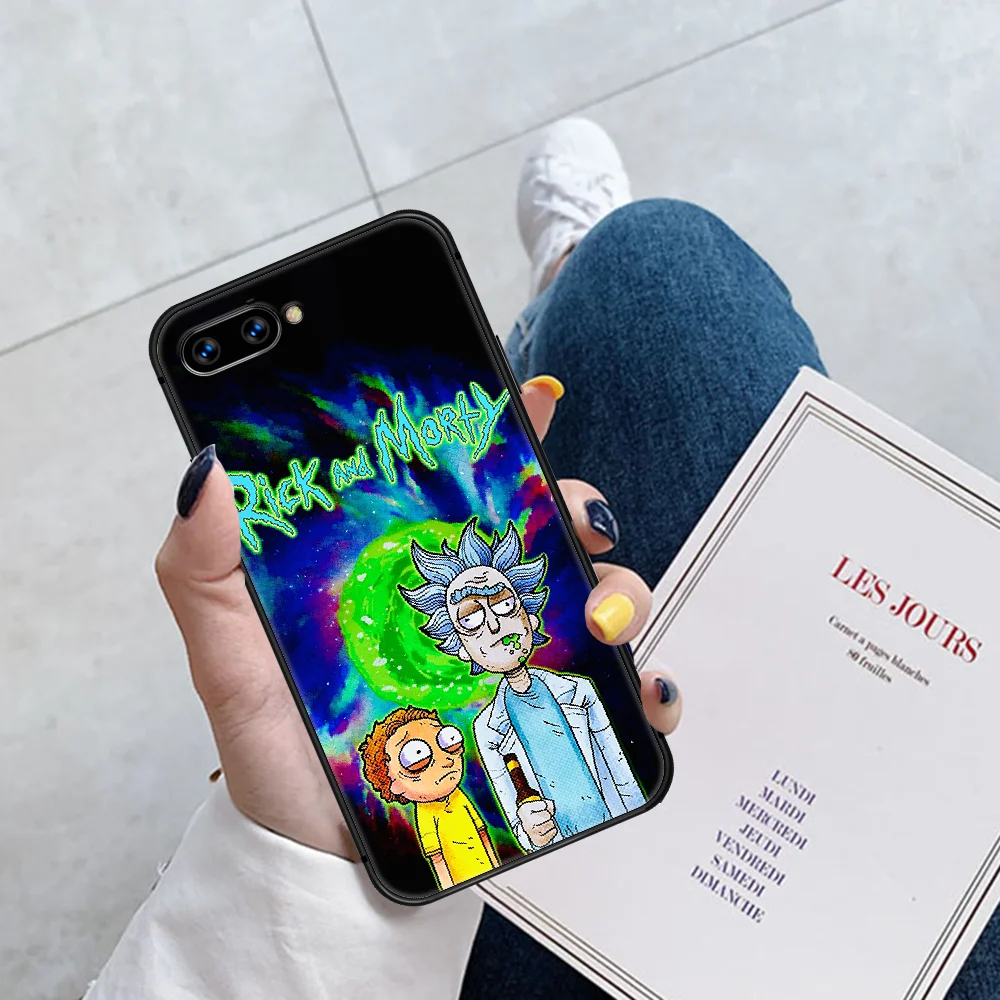 

Cartoon Ricks or Mortys Phone Case Cover Hull For HUAWEI Honor 6A 7A 7C 8 8A 8S 8x 9 9x 10 10i 20 Lite Pro black Cover Pretty