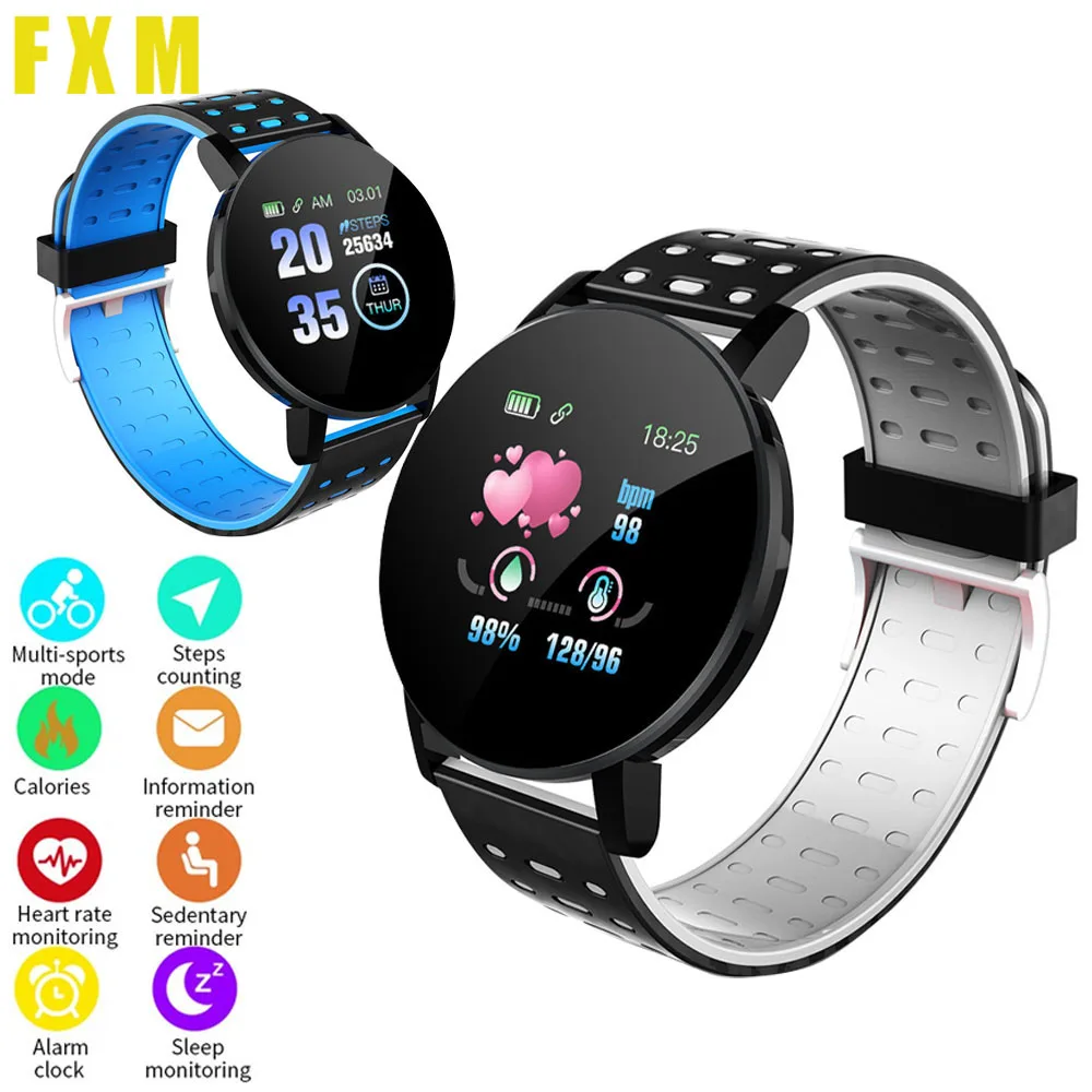 

IP67 Waterproof 119Plus Smart Bracelet Watch Heart Rate Smart Watch Wristband Sports Watches Band Smartwatch Top digital watch
