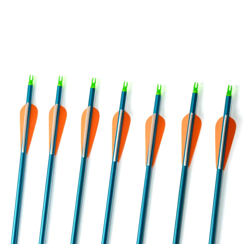 6/12/24pcs Archery Arrow 8mm Aluminum 30&quot Hunting Arrows Spine 300 for compound Recurve Bow Practice | Спорт и развлечения