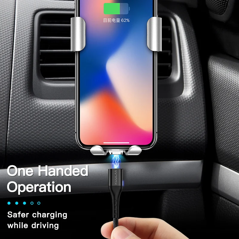 Магнитный кабель KUULAA для iPhone 12 11 Pro X XR SE 8 7 6 Plus быстрая зарядка USB зарядный передачи