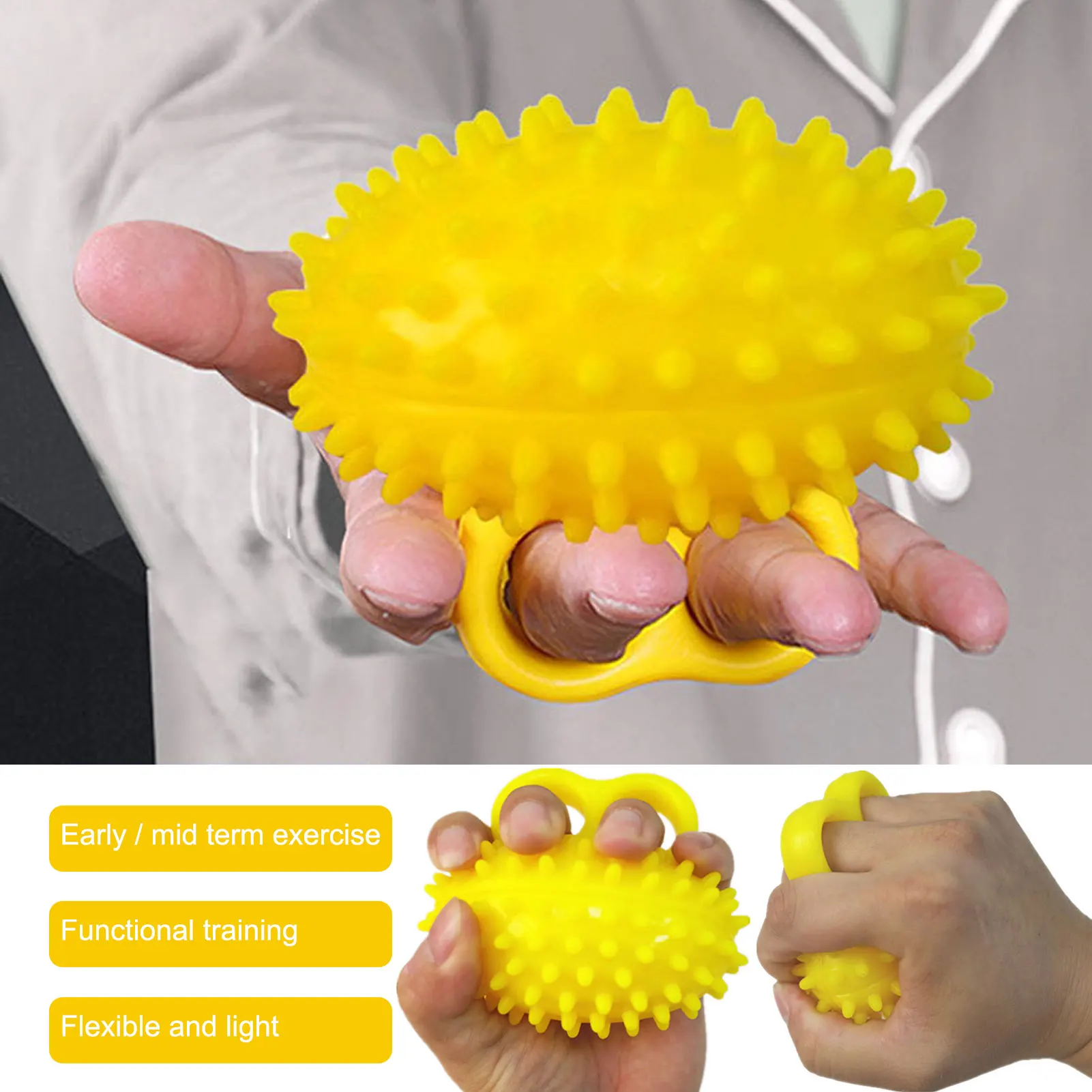

Grip Enhancer Fitness Hand Expander Grasper Enhancer Forearm Wrist Finger Trainer Trainer Stress Relief Strength Ball