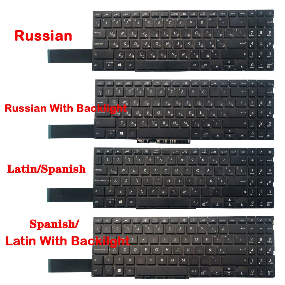 Клавиатура для ноутбука ASUS Mars15 X571 X571G X571GT X571U X571F K571 K571GT F571 F571G F571GT VX60G