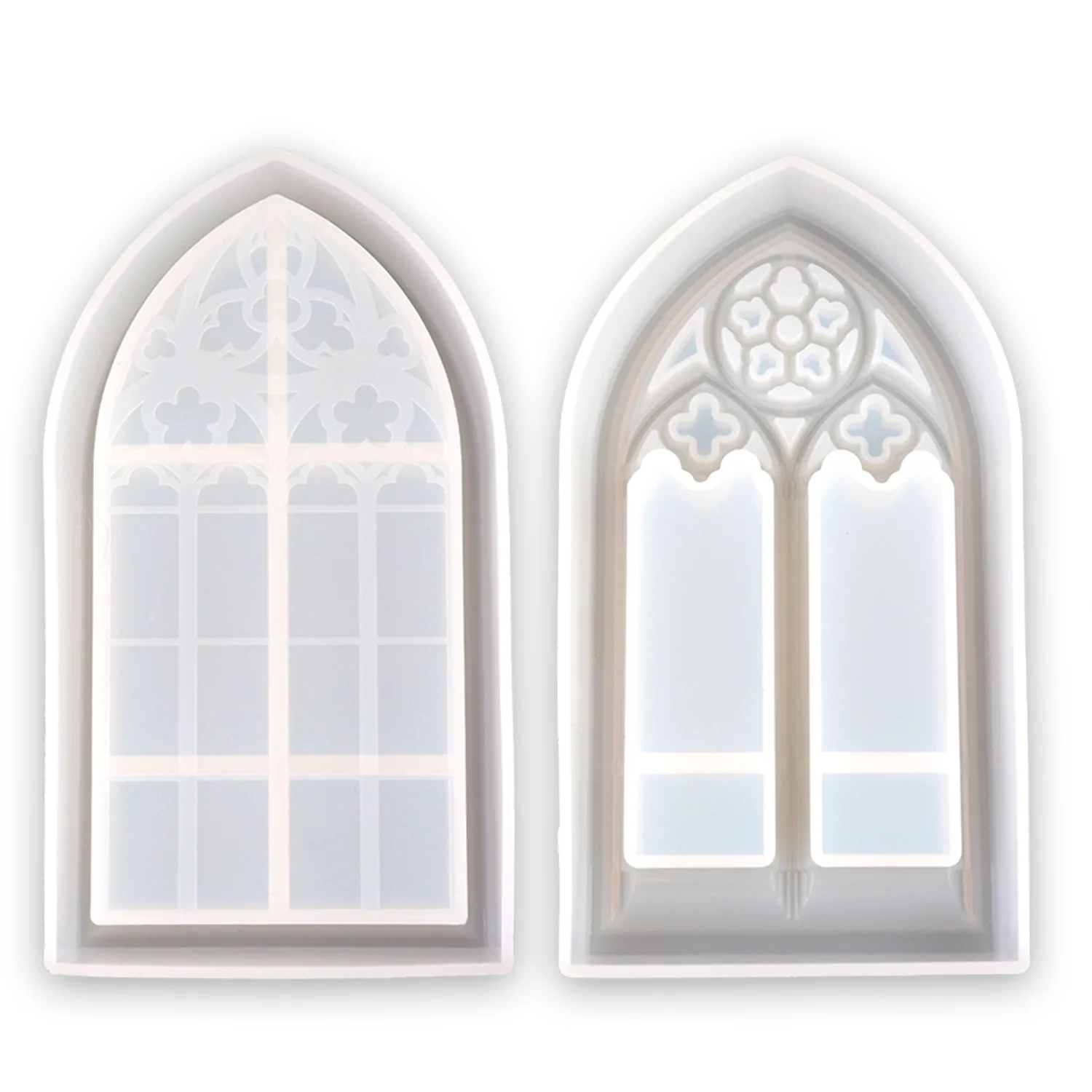 Caja de almacenamiento de resina epoxi de cristal, gabinete de almacenamiento de ventana de Iglesia, molde de silicona, ventana de sauce, joyer&iacute;a, caja de almacenamiento de cosm&eacute;ticos-5