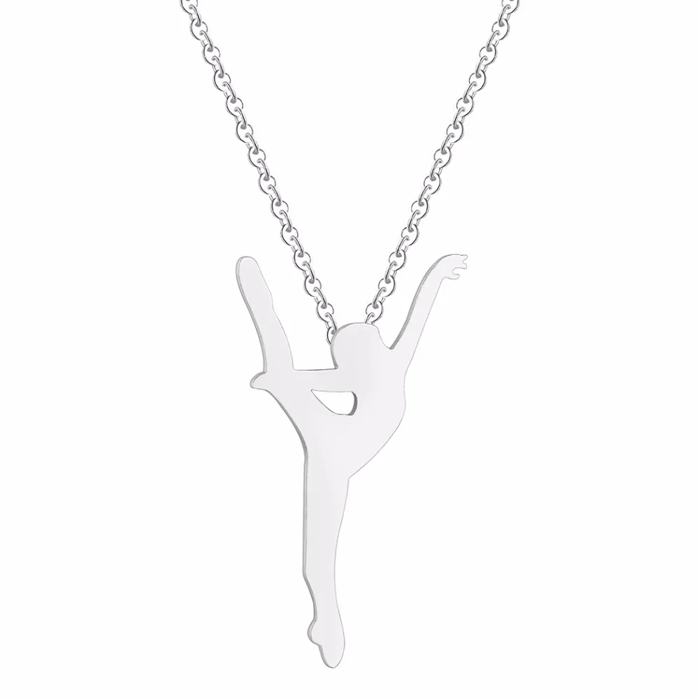 Ожерелье QIMING Красивая танцовщица балерина для женщин женские модные эффектные