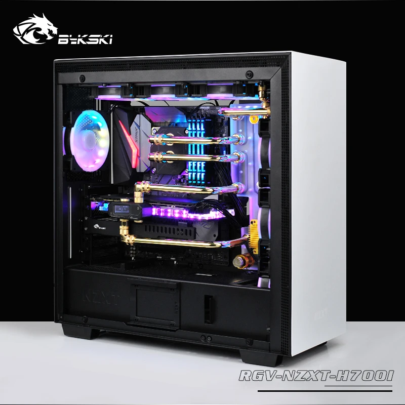 Акриловая доска BYKSKI для водных каналов раствор шасси серии NZXT блок ЦП