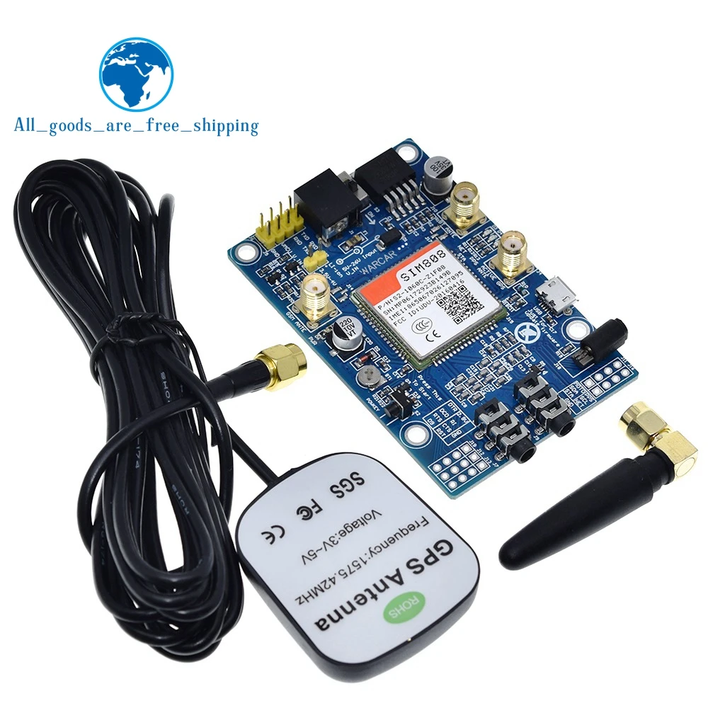 SIM808 вместо SIM908 модуля GSM GPRS GPS макетная плата IPX SMA с антенной доступная для Raspberry Pi