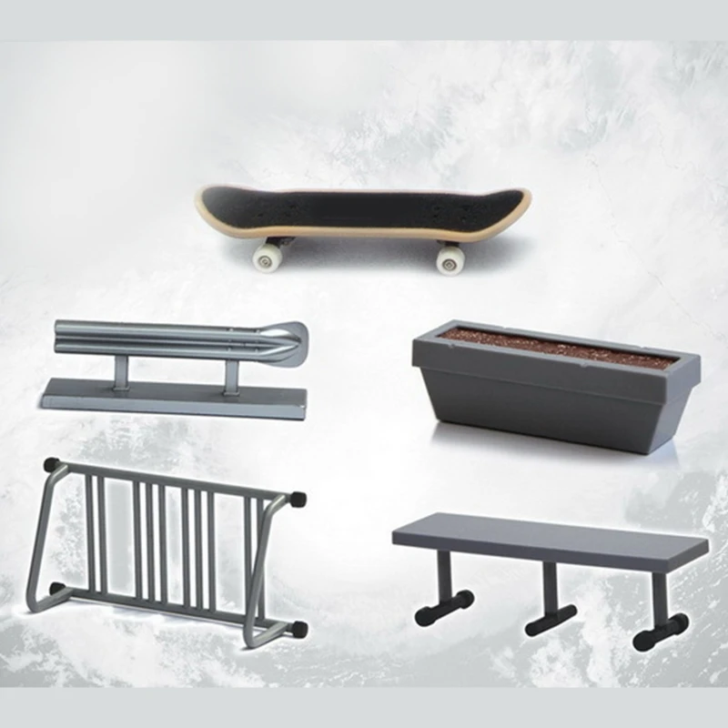 

4pcs/set Finger Skateboard Scene Accessories For Mini Skateboard Bike Scooter