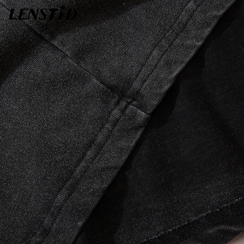 

LENSTID Men Hip Hop Oversize Washed T Shirt Boogie Harajuku Streetwear Funny Long Sleeve TShirts Skateboard Cotton Tees Shirts