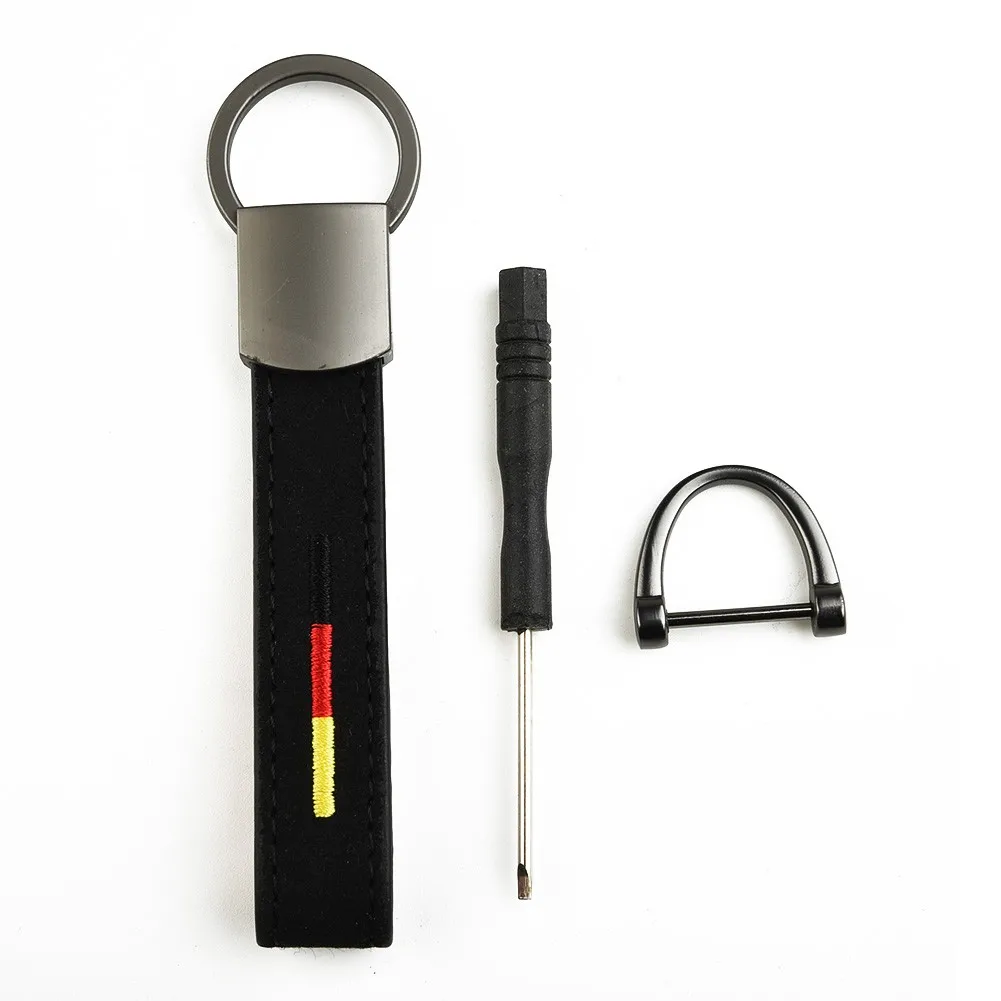 For BMW Car Keychain Replacement Tool Black Strap Accessories Lanyard Leather+Metal |