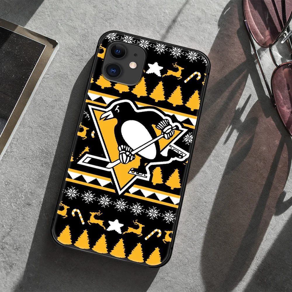 

Pittsburgh Penguin Phone Case Cover Hull For iphone 5 5s se 2020 6 6s 7 8 12 mini plus X XS XR 11 PRO MAX black Cover Painting