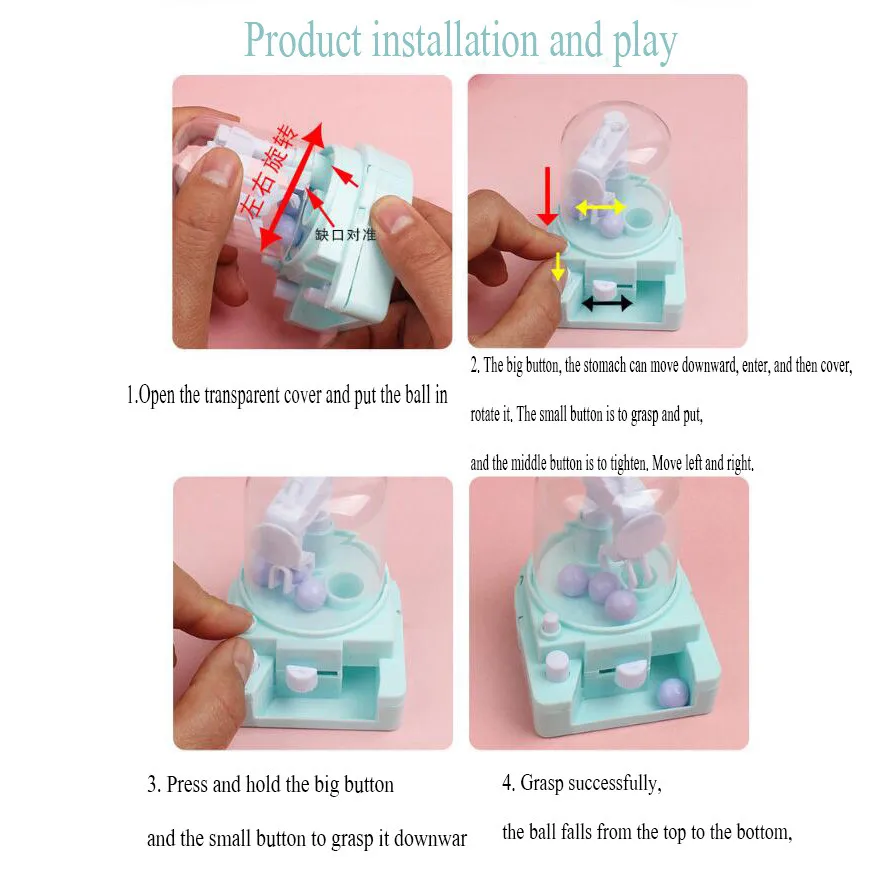 

Fidget Toys Mini Clip Candy Machine Small Twisting And Catching Machine Educational Toys brinquedos Hot 2021