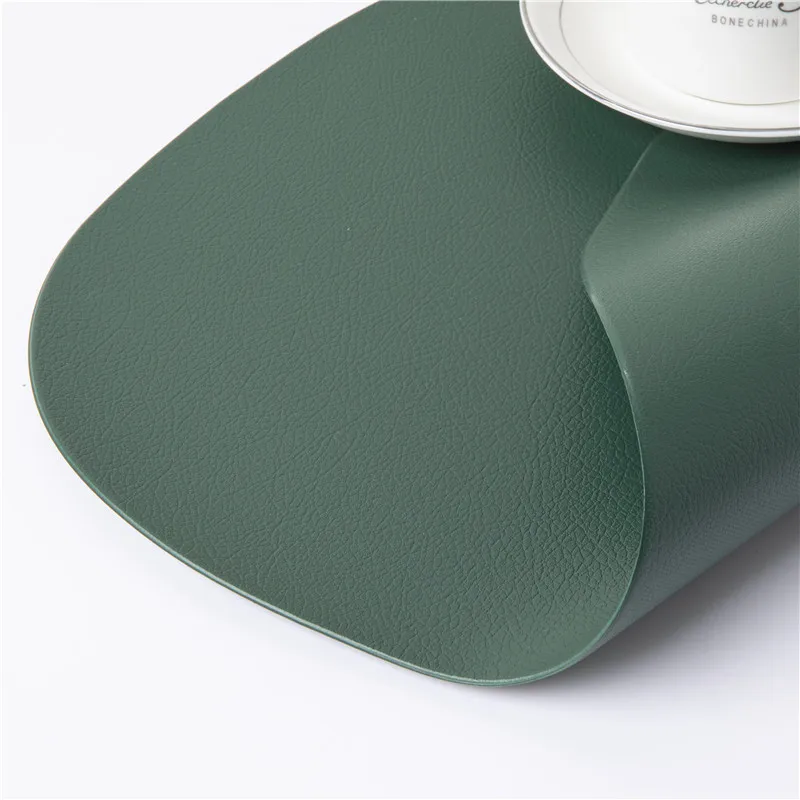 Коврики для столовой посуды из искусственной кожи 2/4 шт. водонепроницаемые