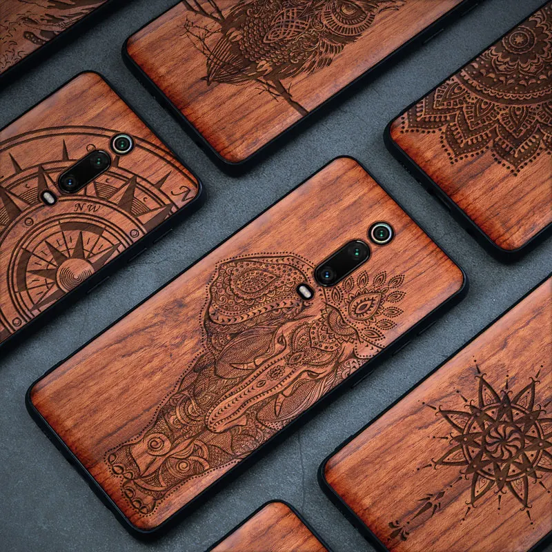 Чехол Carveit для Xiaomi Mi 9T Redmi K20 Pro роскошный чехол из натурального дерева с мягкими