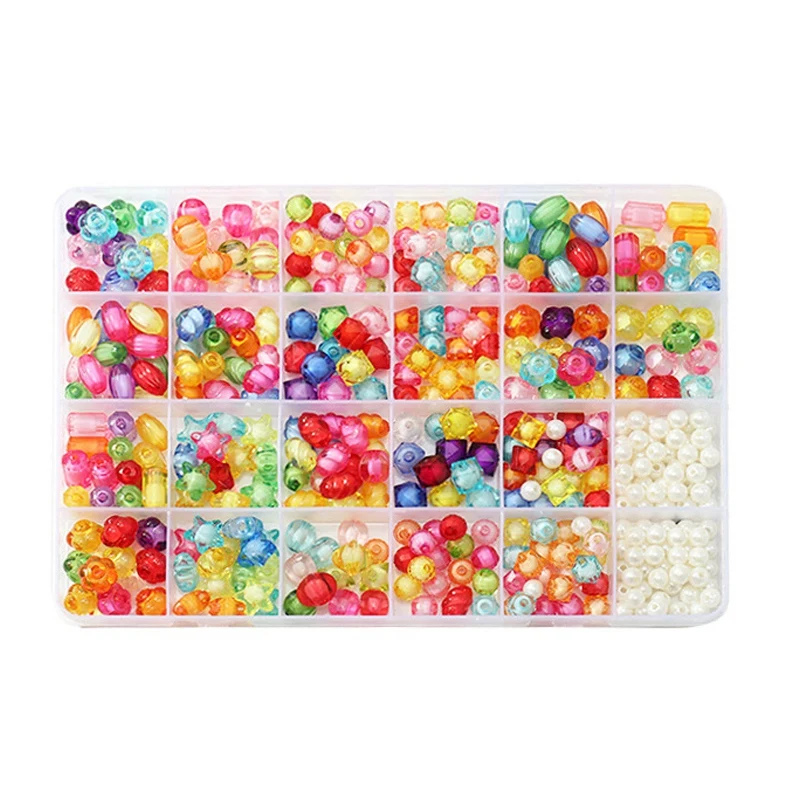 DIY Handmade Beads for Kids Mixed Color Set Necklace Bracelet Jewelry Finding | Украшения и аксессуары