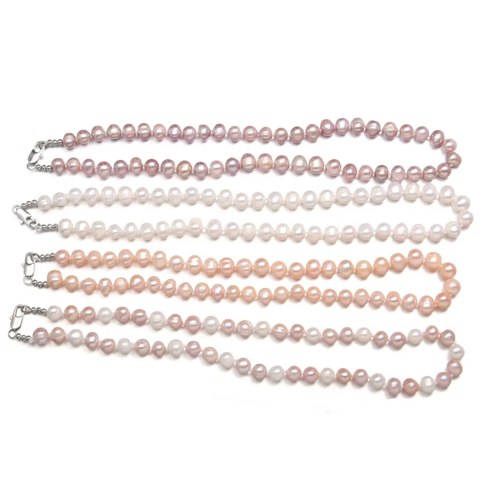 

Exquisite Beaded Necklace High-Quality AAA Pearl Necklace Comfortable To Wear for Unisex Banquet Party Jewelry Gift 9-10mm