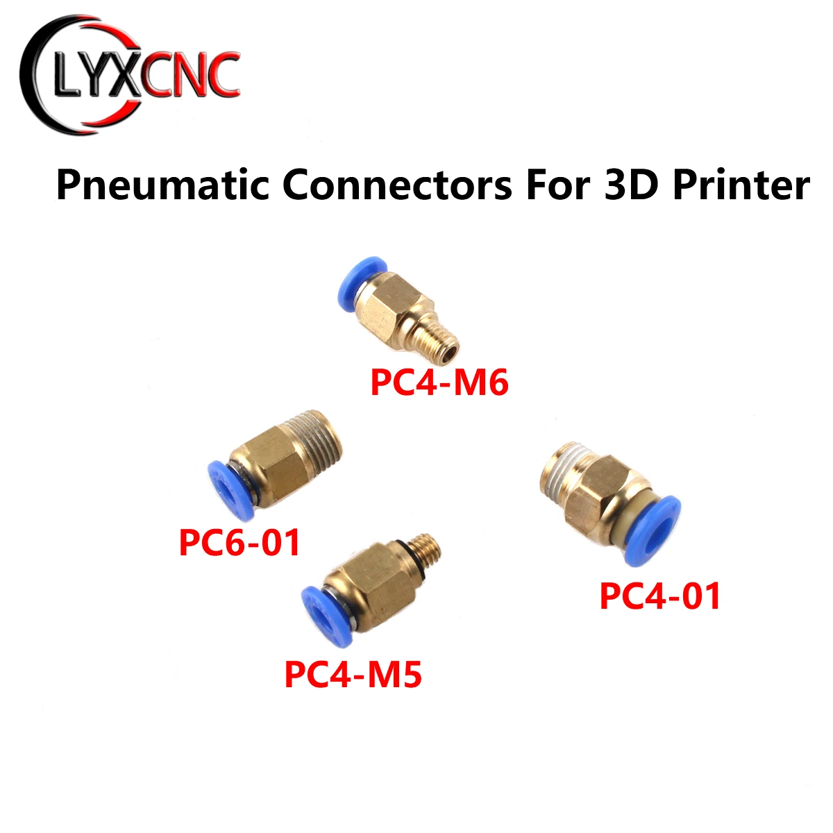 Пневматические соединители для 3D-принтера Боуден БЫСТРОРАЗЪЕМНАЯ муфта PC4-01 PC6-01