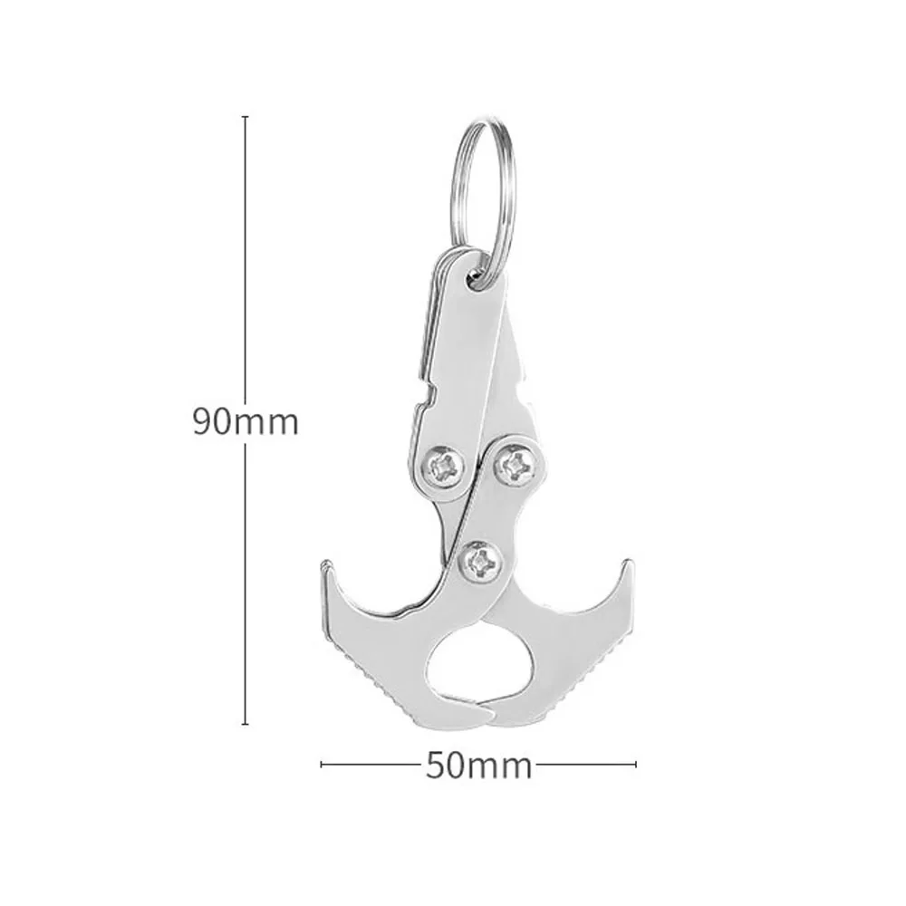 

Outdoor Gravity Hook Multi Functional Gravity Grappling Hook Stainless Steel Camping Climbing Claw Survival Emergency Tool