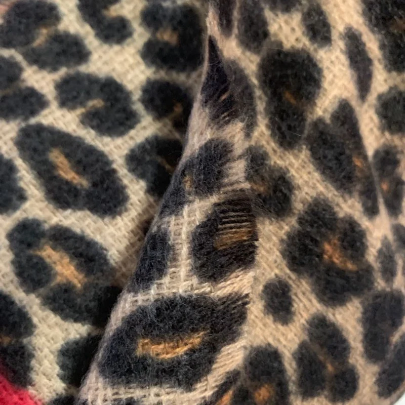 

Leopard Print Scarf Women Winter Scarf Warm Shawl Soft Cashmere Thicken Long Ladies Scarves