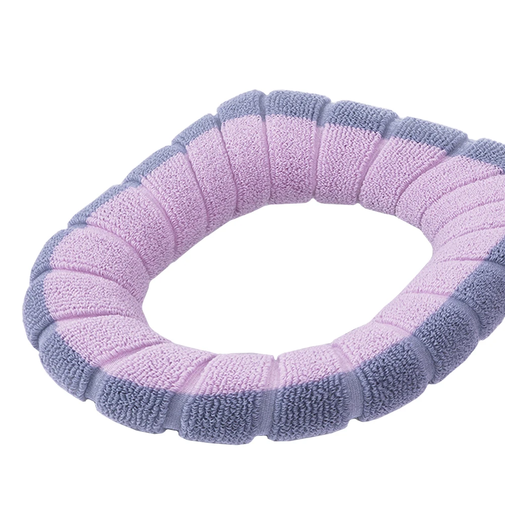 C Universal Soft Heated Washable Toilet Seat Mat Home Decor Closestool Mat Pad Seat Case Warmer Toilet Lid Cover Accessories - Цвет: C