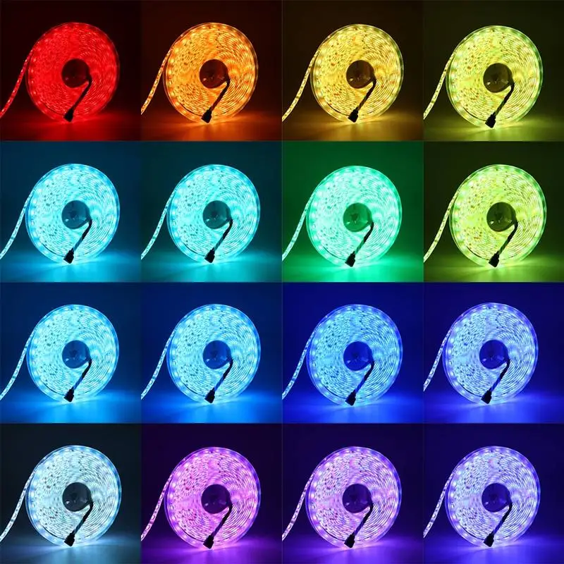 Светодиодные ленты светильник RGB 5050 SMD 1/2/3/4/5 м светодиодный шкаф украшения стены