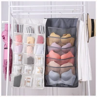 cloth underwear bra hanging double sided fabric storage bag underwear sock storage bag organizer for the drawer divider clothing