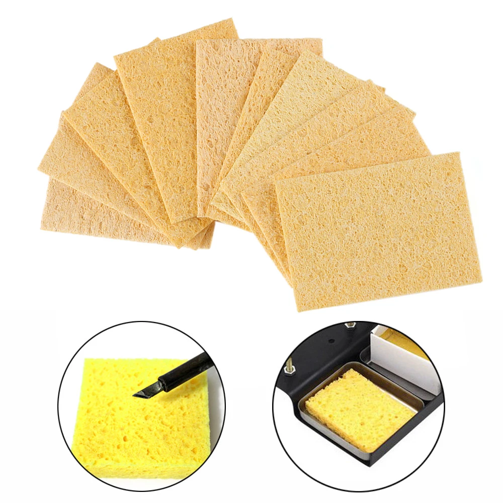 

New Electric Soldering Iron Stand Holder with Welding Cleaning Sponge Pads Generic High Temperature Resistance Metalworking Tool